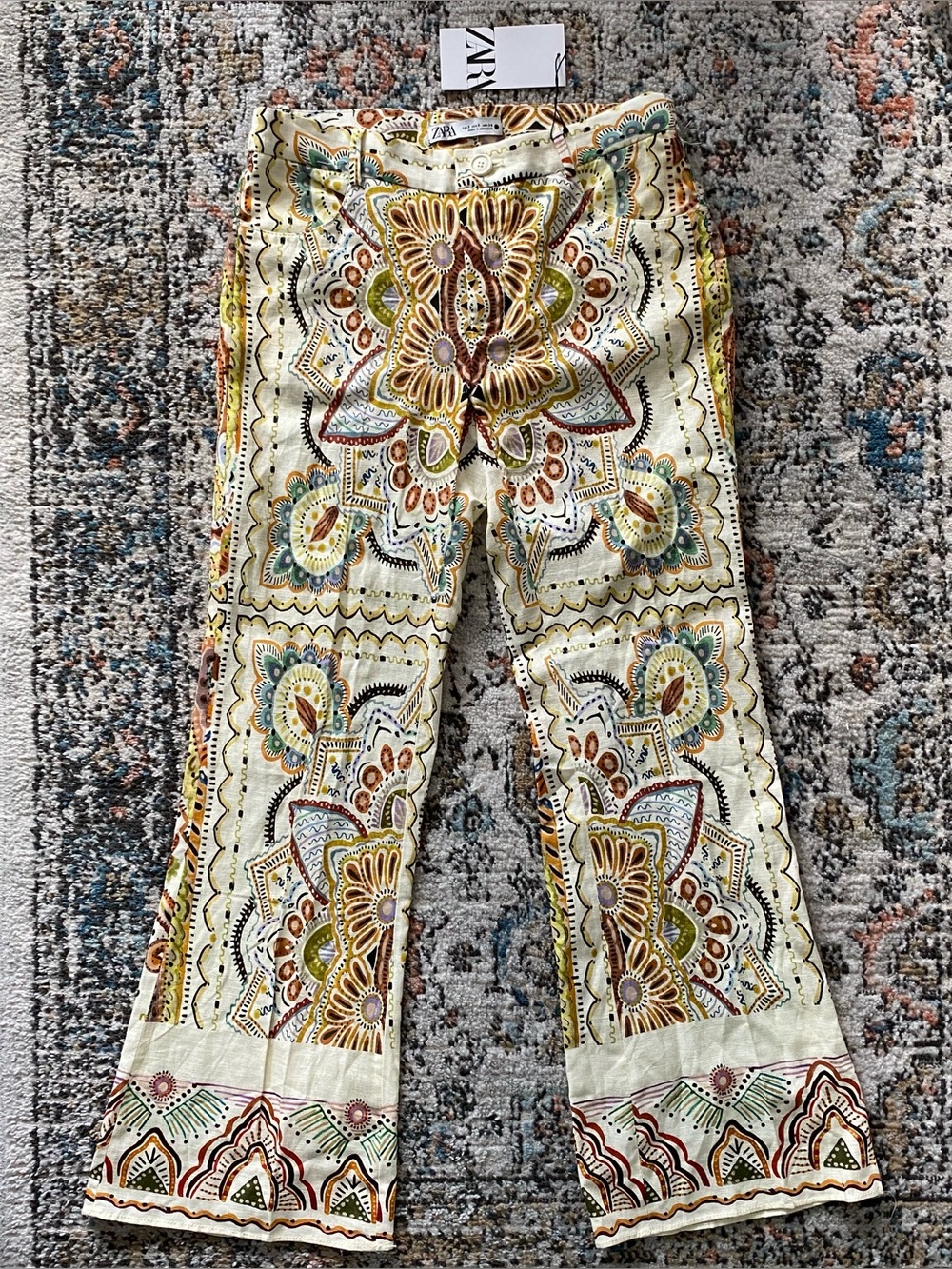 Zara Linen-cotton pants